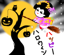 Japanese dancing girl's four seasons sticker #9958197