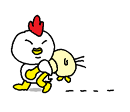 acockandachick sticker #9958346
