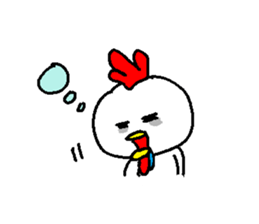 acockandachick sticker #9958358