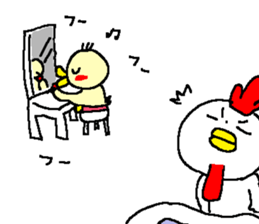 acockandachick sticker #9958370