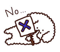 Toypoodle loafs around at home 2 sticker #9958457