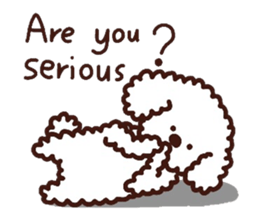 Toypoodle loafs around at home 2 sticker #9958460