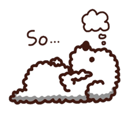 Toypoodle loafs around at home 2 sticker #9958461