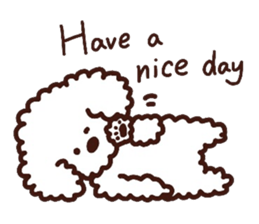 Toypoodle loafs around at home 2 sticker #9958463