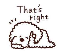 Toypoodle loafs around at home 2 sticker #9958464