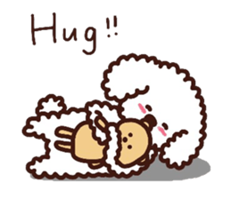 Toypoodle loafs around at home 2 sticker #9958466