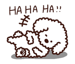 Toypoodle loafs around at home 2 sticker #9958467