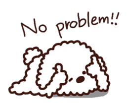 Toypoodle loafs around at home 2 sticker #9958473