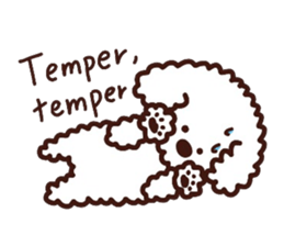 Toypoodle loafs around at home 2 sticker #9958474