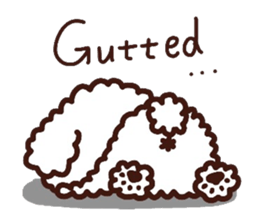 Toypoodle loafs around at home 2 sticker #9958475