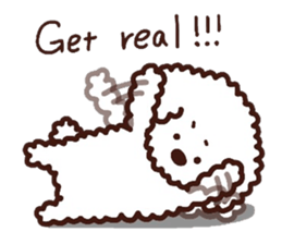 Toypoodle loafs around at home 2 sticker #9958476