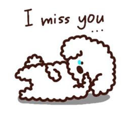 Toypoodle loafs around at home 2 sticker #9958480