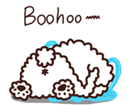 Toypoodle loafs around at home 2 sticker #9958481