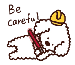 Toypoodle loafs around at home 2 sticker #9958483