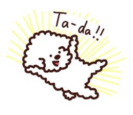 Toypoodle loafs around at home 2 sticker #9958484
