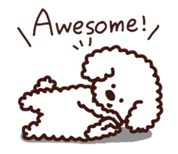 Toypoodle loafs around at home 2 sticker #9958485