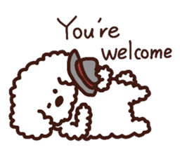 Toypoodle loafs around at home 2 sticker #9958489