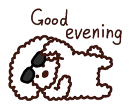Toypoodle loafs around at home 2 sticker #9958490