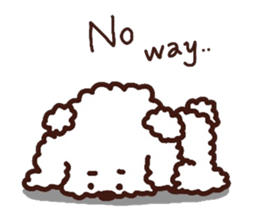 Toypoodle loafs around at home 2 sticker #9958492