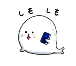 words of spotted seals sticker #9958497