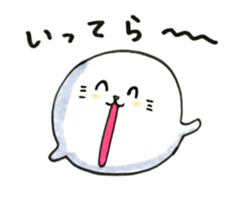 words of spotted seals sticker #9958515