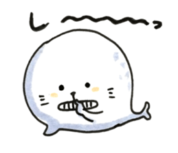 words of spotted seals sticker #9958520