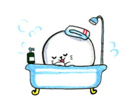 words of spotted seals sticker #9958535