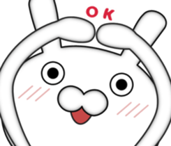 Zoom of the rabbit sticker #9958898