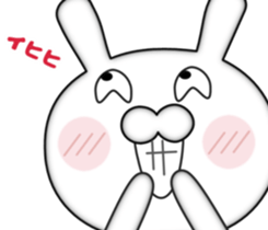 Zoom of the rabbit sticker #9958899