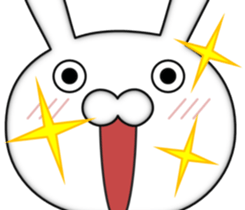 Zoom of the rabbit sticker #9958902