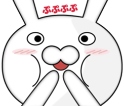 Zoom of the rabbit sticker #9958907