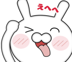 Zoom of the rabbit sticker #9958911