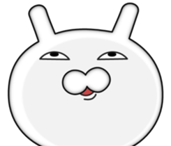 Zoom of the rabbit sticker #9958916