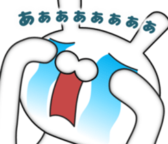 Zoom of the rabbit sticker #9958921