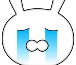 Zoom of the rabbit sticker #9958922