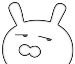 Zoom of the rabbit sticker #9958923