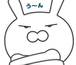 Zoom of the rabbit sticker #9958924