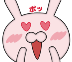 Zoom of the rabbit sticker #9958927