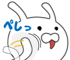 Zoom of the rabbit sticker #9958928