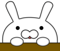 Zoom of the rabbit sticker #9958931