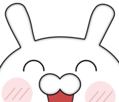 Zoom of the rabbit sticker #9958932