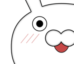 Zoom of the rabbit sticker #9958933