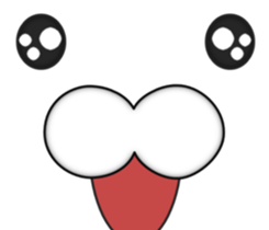 Zoom of the rabbit sticker #9958935