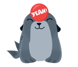 Seal - Funny Cartoon Set sticker #9959572
