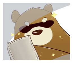 cute brown Bear sticker #9959648