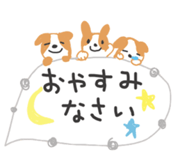 Warm fuzzy , the cute dog sticker #9960765