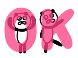 The lovable panda Runner Version sticker #9961160