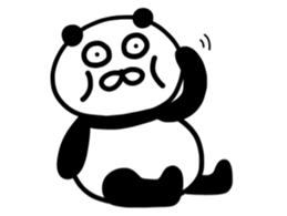 The lovable panda Runner Version sticker #9961168