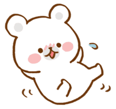 Lazy polar bear. sticker #9961331