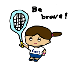 Tennis girl lidia speak in English sticker #9961360